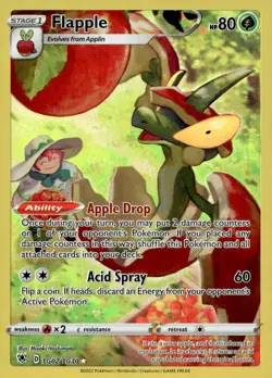 Flapple TG02/TG30 Holo Astral Radiance Trainer Gallery Pokemon NM - Image 1