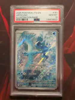 Pokemon 2025 Articuno 161/159 Illustration Rare Journey Together GEM MINT PSA 10 - Image 1