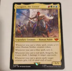 Aragorn, the Uniter MTG LOTR #0192 Mythic Legendary Creature EN - Near Mint - Image 1