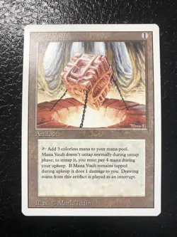 One Owner Unplayed NM++ Revised Mana Vault Artifact Magic The Gathering MTG - Image 1