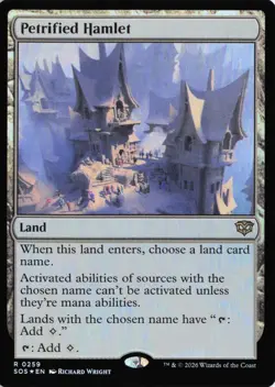 Petrified Hamlet 259 SOS Secrets of Strixhaven R Foil - Image 1