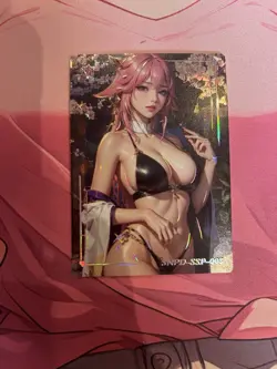 WAIFU Charm Of The Goddess Yae Miko SSP Chase card. Sexy Anime Girl - Image 1