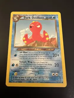 Dark Octillery 62/105 Neo Destiny Unlimited 2002 Pokemon Card Common LP - Image 1