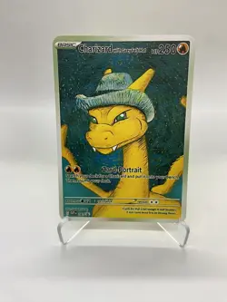 Charizard Van Gogh Gold Metal Christmas Pokemon Card-Collectible Gift Display！ - Image 1