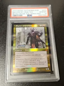 Magic MTG - Master Of Cruelties RVR #373 Serial 368/500 PSA 10 Ravnica - Image 1