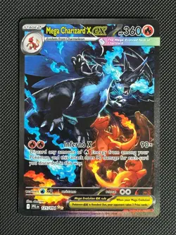 Mega Charizard X ex 125/094 Phantasmal Flames Pokemon Card - Image 1