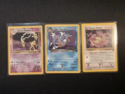 Pokemon Lot - Gyarados Alakazam Meowth - 3 Cards - Image 1