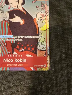Nico Robin One Piece Card Game English 1st Anniversary Set OP01-017 Promo - Image 5