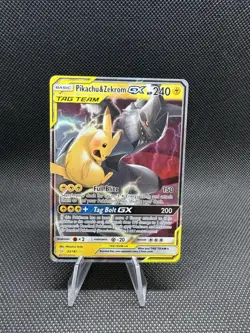 Pokemon TCG Pikachu & Zekrom GX Team Up Holo Card 33/181 NM Condition - Image 1
