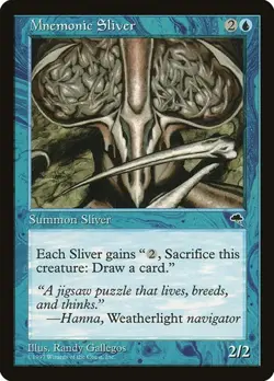 2x Mnemonic Sliver Tempest MP MTG - Image 1