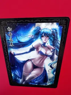 Hatsune Miku Anime Waifu Sexy Goddess Doujin Bikini Metal Card - Image 4