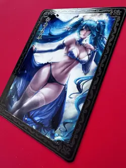 Hatsune Miku Anime Waifu Sexy Goddess Doujin Bikini Metal Card - Image 5