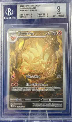 2023 Ninetales 199/197 Scarlet Violet Obsidian Flames. 2 Cards - Image 2