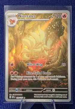 2023 Ninetales 199/197 Scarlet Violet Obsidian Flames. 2 Cards - Image 4