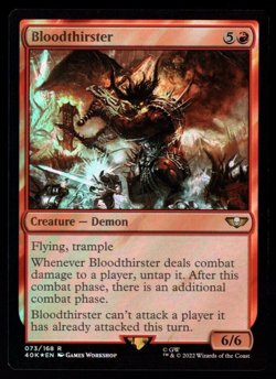 Bloodthirster 073/168 Rare Surge Foil Warhammer 40K MTG Near Mint - Image 1