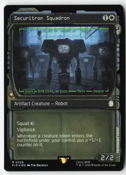 Securitron Squadron (Showcase) #328 (Foil) (NM) Fallout PIP Magic MTG - Image 1