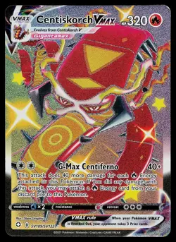 Pokemon Card Shining Fates Shiny Vault Centiskorch VMAX SV109/SV122 VMAX Rare - Image 1