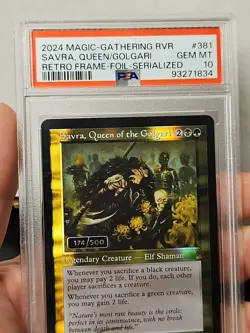Magic MTG - Savra, Queen Of The Golgari RVR #381 Serial 174/500 PSA 10 Ravnica - Image 3