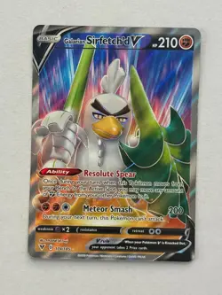Galarian Sirfetch'd V 174/185 Ultra Rare Vivid Voltage Pokemon Near Mint - Image 1