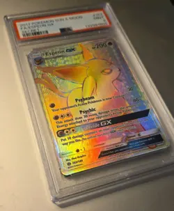 ESPEON GX 2017 POKEMON SUN & MOON SECRET RARE MINT 152/149 PSA 9 - Image 2