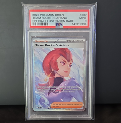 Pokemon TCG Team Rocket's Ariana 237/182 Sv10 Destined Rivals SIR Holo PSA 9 - Image 1