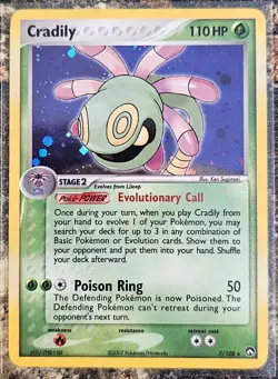 Pokemon 2007 Power Keepers Cradily 7 Holo NM - Image 1
