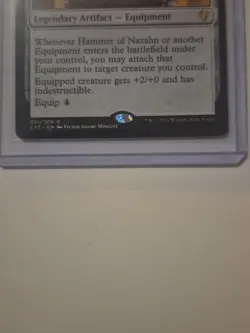 Hammer of Nazahn MTG Commander 2017 C17 Magic the Gathering Card 051/309 - Image 2