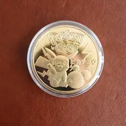 Pokemon Pikachu 1996 Gold Commemorative CCG Coin Token Metal (1) - Image 2