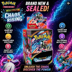 Pokemon TCG Chaos Rising Half Booster Box (18 Packs) Brand new Sealed - Image 1