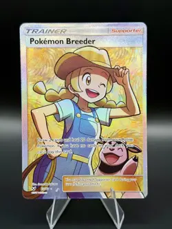 Pokemon Breeder | SM: Shining Legends | 73 | Ultra Rare, Full Art Holo | NM - Image 1