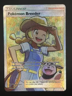 Pokemon Breeder | SM: Shining Legends | 73 | Ultra Rare, Full Art Holo | NM - Image 2