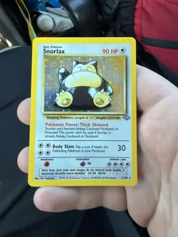 Pokemon TCG Snorlax Jungle 11/64 Holo Unlimited Holo Rare - Image 1