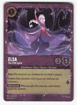 Elsa - The Fifth Spirit 6 Promo Disney Lorcana Promo Cards Lorcana Holo - Image 1