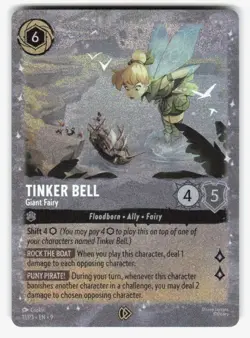 Tinker Bell - Giant Fairy 11 Promo Disney Lorcana Promo Cards Lorcana Holo - Image 1