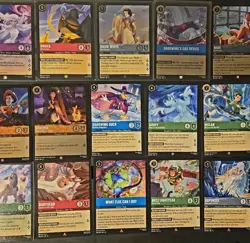 DISNEY LORCANA LOT OF HOLOS, RARES AND SUPER RARES NM MIXED SETS - Image 3