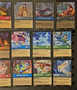 DISNEY LORCANA LOT OF HOLOS, RARES AND SUPER RARES NM MIXED SETS - Image 4