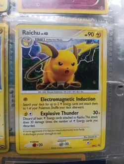 RAICHU DP21 Black Star Promo HOLO rare Diamond & Pearl Pokemon TCG card NM+ - Image 1