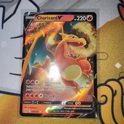 Pokemon TCG Charizard v Brilliant Stars Holo Ultra Rare Card 017/172 - Image 1