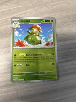 Pokemon TCG Lilligant #7 Black Bolt Reverse Holo Card MasterBall Pattern - Image 1