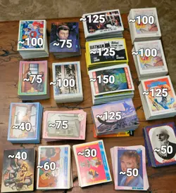 Lot of Vintage Collectible Cards 80's 90's Fleer Topps DC Comics, Dart, Grossman - Image 2