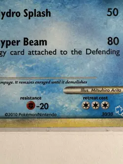 Gyarados 30/30 Holo Rare Pokemon Card 2010 LP - Image 4