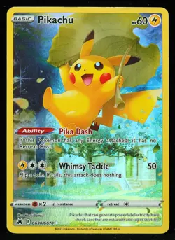 Pikachu #GG30/GG70 Crown Zenith NM/EX Edge issues Pokemon Card - Image 1