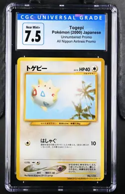 CGC 7.5 NM+ | Pokemon Japanese ANA All Nippon Airlines Togepi Promo #175 Card - Image 1