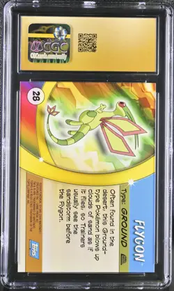 CGC 10 Pristine | Pokemon Topps Advanced Challenge Flygon 28 Card Low Pop - Image 2