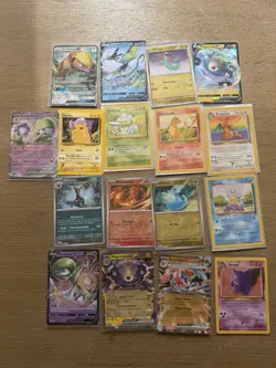Pokemon TCG 16-Card English GX V EX Foil Regular Lot Gumshoos Inteleon Magnezone - Image 1