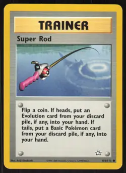 Pokemon TCG Neo Genesis #103/111 Super Rod LP - Image 1