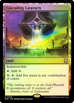 NM+ Ripple FOIL MTG Cascading Cataracts Modern Horizons #326 Magic Card - Image 1