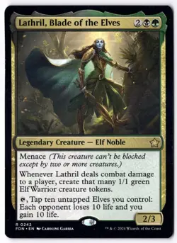 Lathril, Blade of the Elves FDN 242 Magic: The Gathering R NM - Image 1