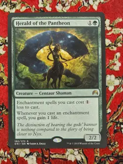 MTG Herald of the Pantheon Regular ORI 180 NM - Magic Origins Near Mint - Image 1