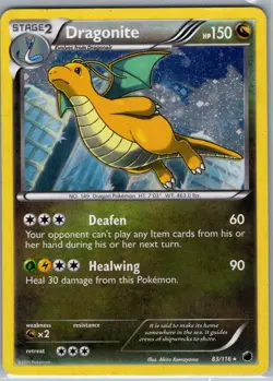 Dragonite 83/116 Holo Plasma Freeze - Pokemon Card - LP - Image 1